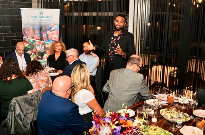 , GRENADA TOURISM AUTHORITY HOSTS DINNER  TO INTRODUCE NEW CHAIRMAN TO TRAVEL PARTNERS
