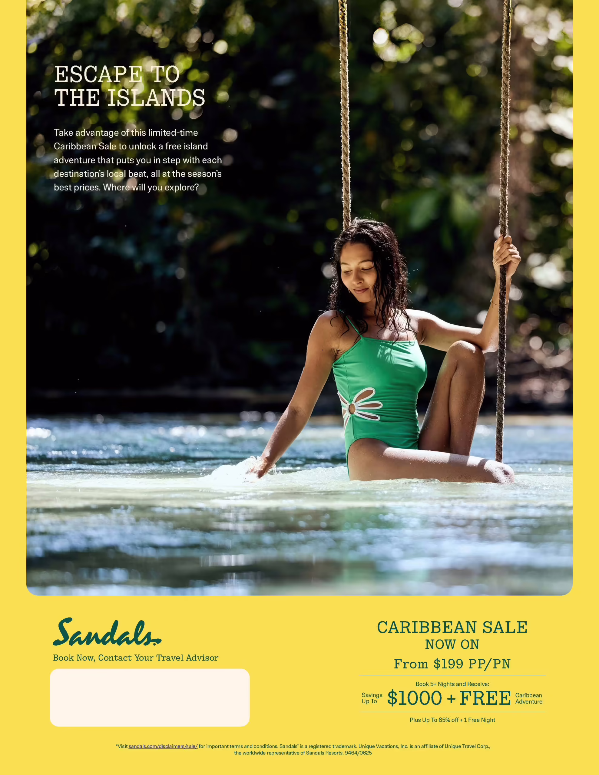 Sandals Caribbean Sale